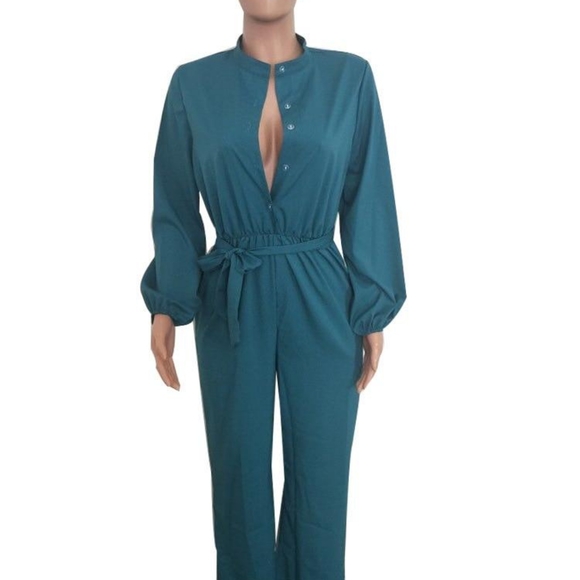 PRINTED FLOW JUMPSUIT - Picture 3 of 3